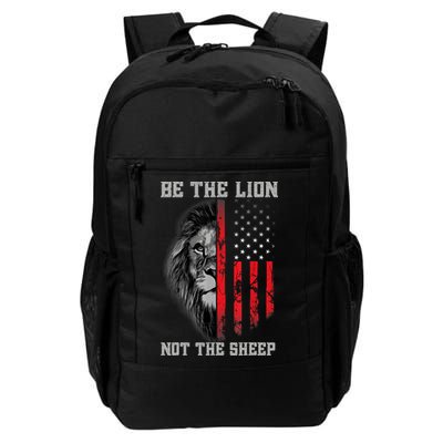 Be The Lion Not The Sheep Patriotic Lion American Patriot Backpack