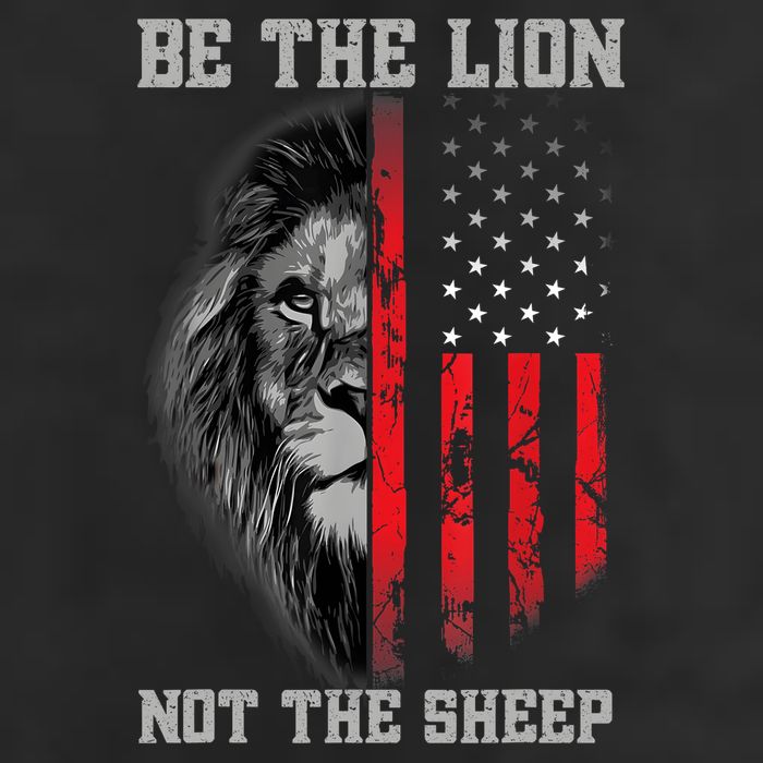 Be The Lion Not The Sheep Patriotic Lion American Patriot Adult Drive Performance Visor