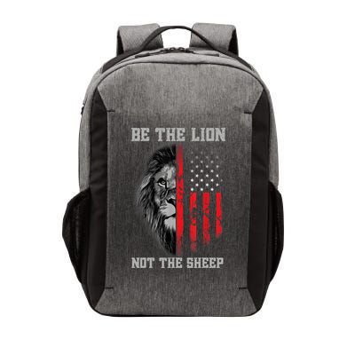 Be The Lion Not The Sheep Patriotic Lion American Patriot Vector Backpack