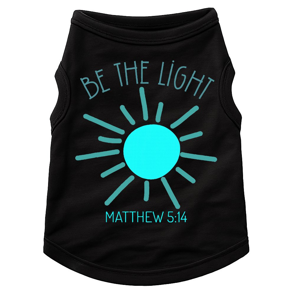 Be The Light Faith Religious Jesus Christian Doggie Tank
