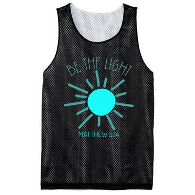 Be The Light Faith Religious Jesus Christian Mesh Reversible Basketball Jersey Tank