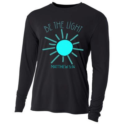 Be The Light Faith Religious Jesus Christian Cooling Performance Long Sleeve Crew