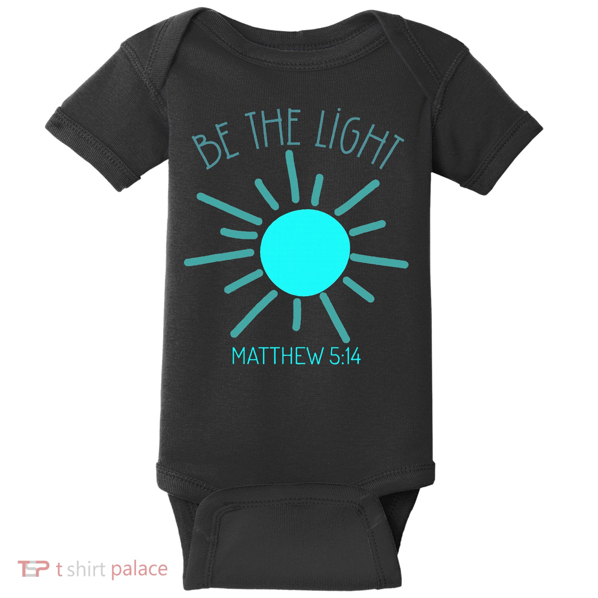 Be The Light Faith Religious Jesus Christian Baby Bodysuit
