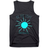 Be The Light Faith Religious Jesus Christian Tank Top