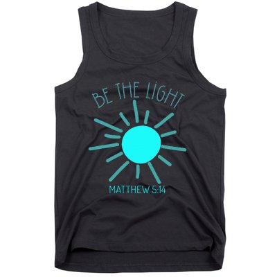 Be The Light Faith Religious Jesus Christian Tank Top