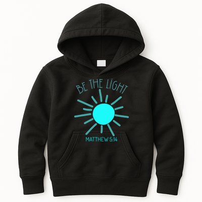 Be The Light Faith Religious Jesus Christian Kids Hoodie