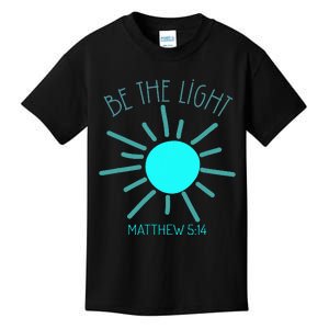 Be The Light Faith Religious Jesus Christian Kids T-Shirt