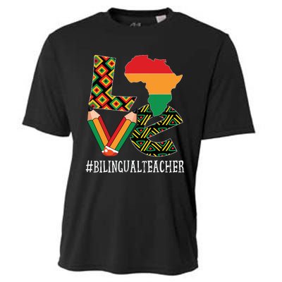 Bilingual Teacher Love African American Black History Month Cooling Performance Crew T-Shirt