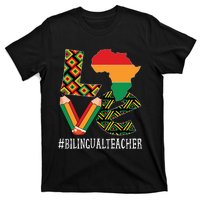 Bilingual Teacher Love African American Black History Month T-Shirt