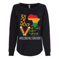 Bilingual Teacher Love African American Black History Month Womens California Wash Sweatshirt