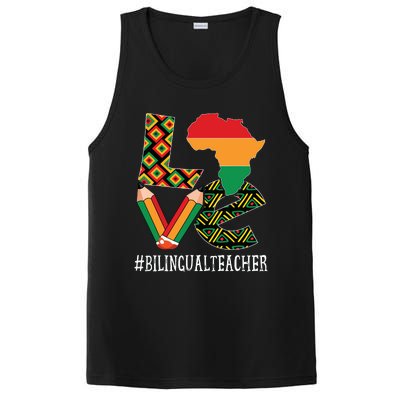 Bilingual Teacher Love African American Black History Month PosiCharge Competitor Tank