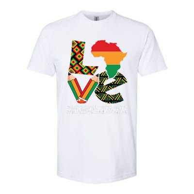 Bilingual Teacher Love African American Black History Month Softstyle CVC T-Shirt