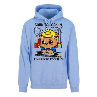 Born To Lock In Forced To Clock In Unisex Surf Hoodie