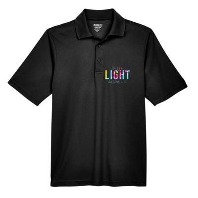 Be The Light Matthew 514 Tie Dye Christian Men's Origin Performance Pique Polo