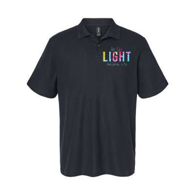 Be The Light Matthew 514 Tie Dye Christian Softstyle Adult Sport Polo