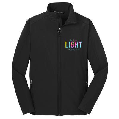 Be The Light Matthew 514 Tie Dye Christian Core Soft Shell Jacket