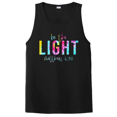 Be The Light Matthew 514 Tie Dye Christian PosiCharge Competitor Tank