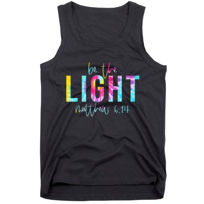 Be The Light Matthew 514 Tie Dye Christian Tank Top