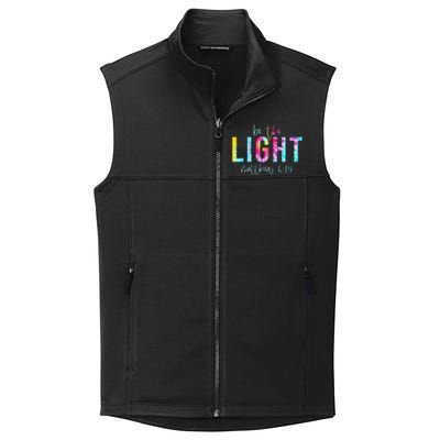 Be The Light Matthew 514 Tie Dye Christian Collective Smooth Fleece Vest