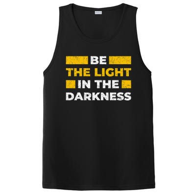 Be The Light In The Darkness Inspirational Quote PosiCharge Competitor Tank