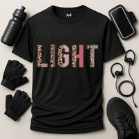 Be The Light Matthew Christian Faith Bible Verse Leopard Cooling Performance Crew T-Shirt