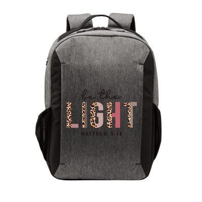 Be The Light Matthew Christian Faith Bible Verse Leopard Vector Backpack