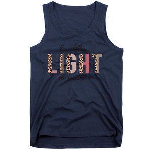 Be The Light Matthew Christian Faith Bible Verse Leopard Tank Top