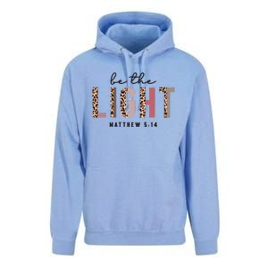 Be The Light Matthew Christian Faith Bible Verse Leopard Unisex Surf Hoodie