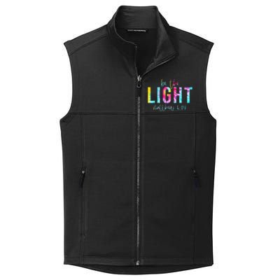 Be The Light Matthew 514 Tie Dye Christian Easter Religious Collective Smooth Fleece Vest