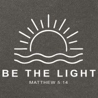 Be The Light Faith Religious Jesus Christian Cotton Canvas Backpack