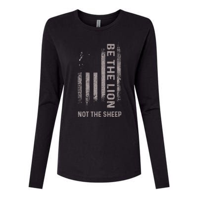 Be The Lion Not The Sheep Womens Cotton Relaxed Long Sleeve T-Shirt