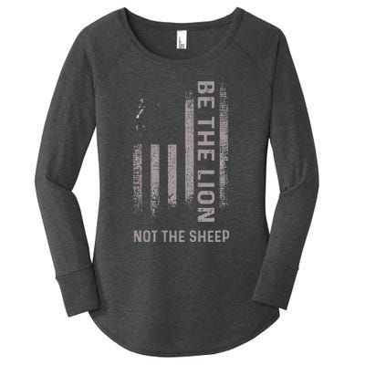 Be The Lion Not The Sheep Women's Perfect Tri Tunic Long Sleeve Shirt