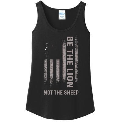 Be The Lion Not The Sheep Ladies Essential Tank