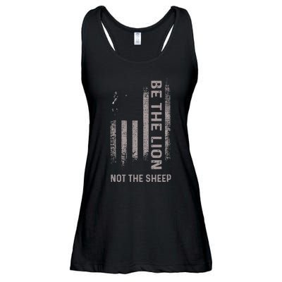 Be The Lion Not The Sheep Ladies Essential Flowy Tank