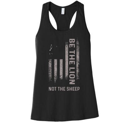 Be The Lion Not The Sheep Women's Racerback Tank