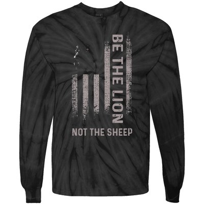 Be The Lion Not The Sheep Tie-Dye Long Sleeve Shirt