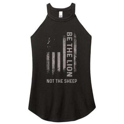 Be The Lion Not The Sheep Women's Perfect Tri Rocker Tank