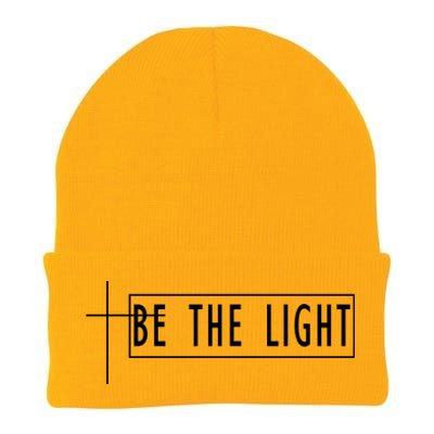 Be The Light Christian Slogan Knit Cap Winter Beanie