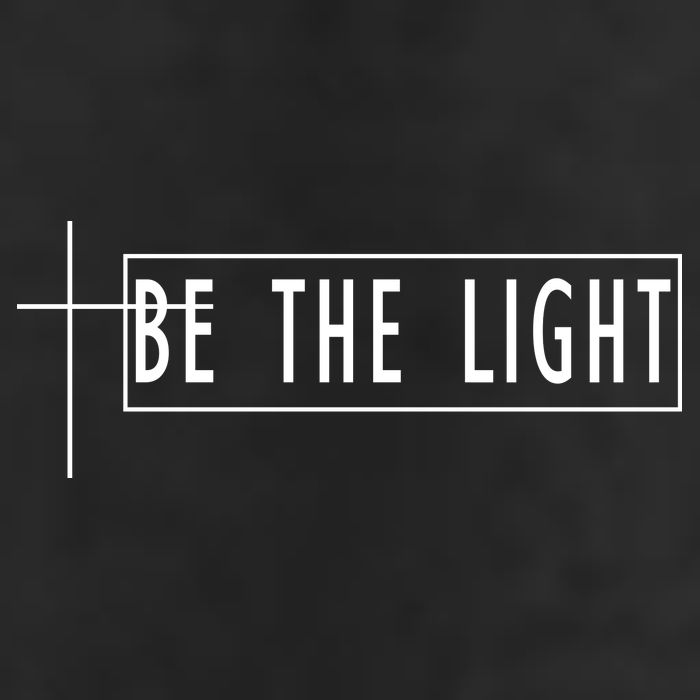 Be The Light Christian Slogan 7 Panel Mesh Trucker Snapback Hat