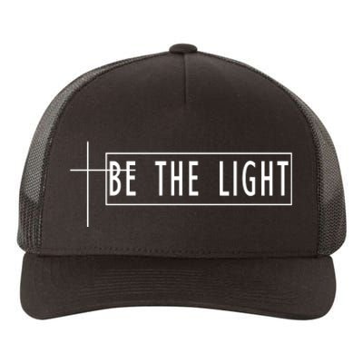 Be The Light Christian Slogan Yupoong Adult 5-Panel Trucker Hat