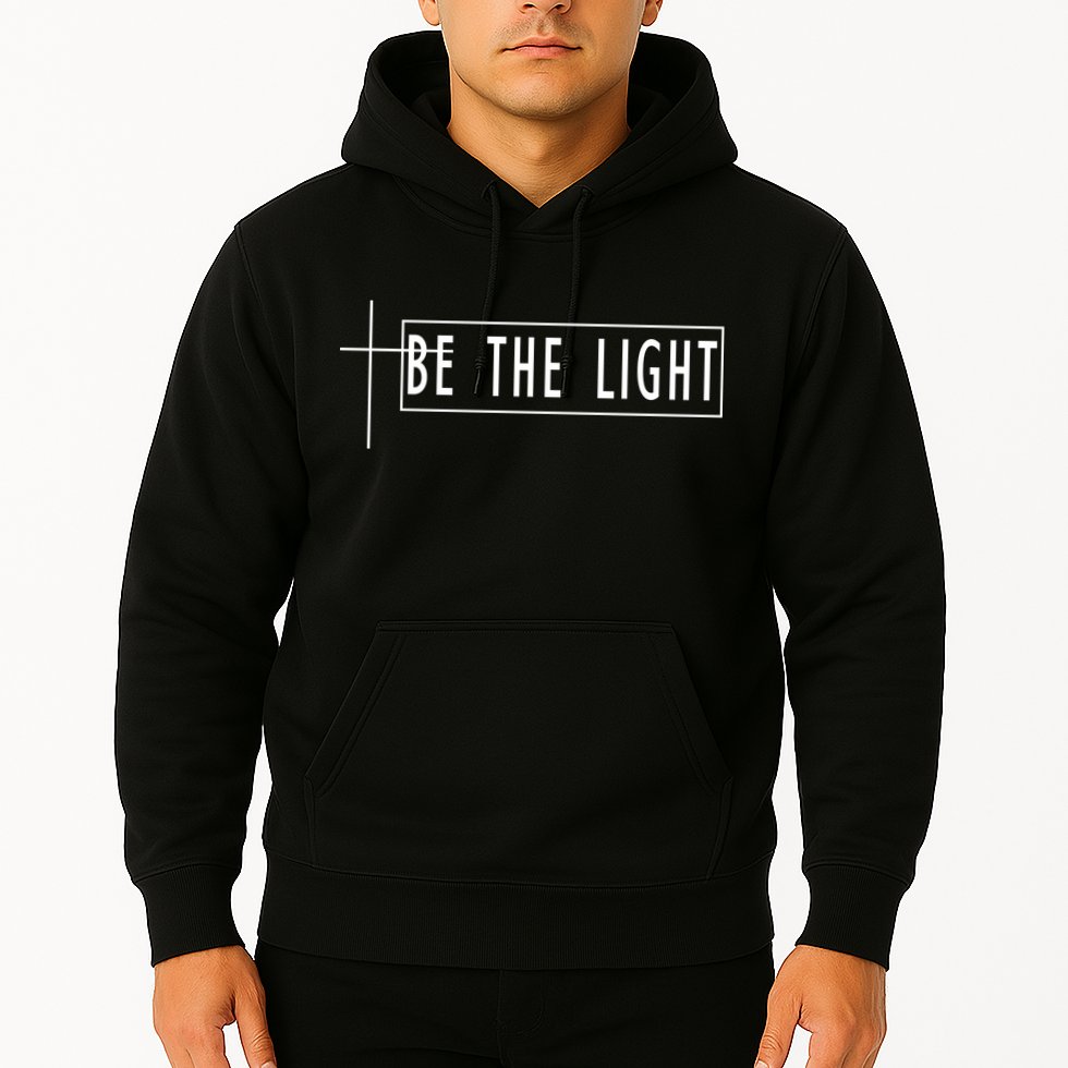 Be The Light Christian Slogan Hoodie