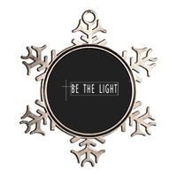 Be The Light Christian Slogan Metallic Star Ornament