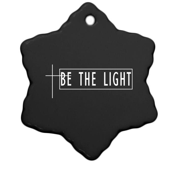 Be The Light Christian Slogan Ceramic Star Ornament