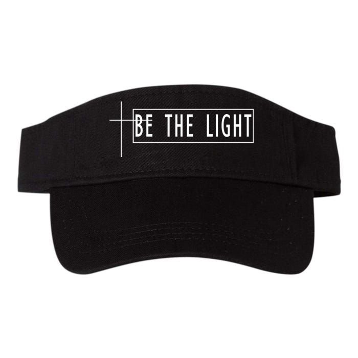 Be The Light Christian Slogan Valucap Bio-Washed Visor