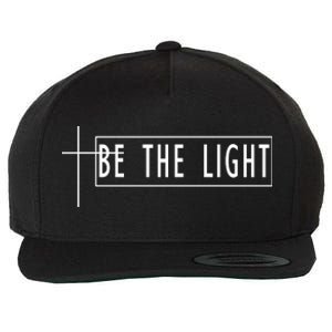 Be The Light Christian Slogan Wool Snapback Cap