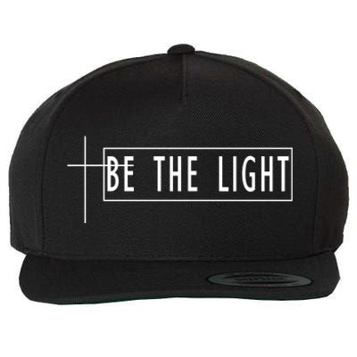 Be The Light Christian Slogan Wool Snapback Cap