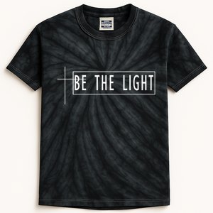 Be The Light Christian Slogan Kids Tie-Dye T-Shirt