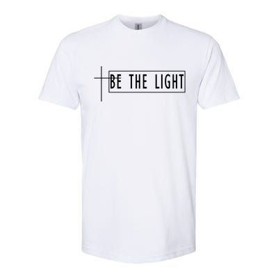 Be The Light Christian Slogan Softstyle® CVC T-Shirt