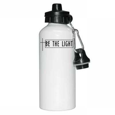 Be The Light Christian Slogan Aluminum Water Bottle