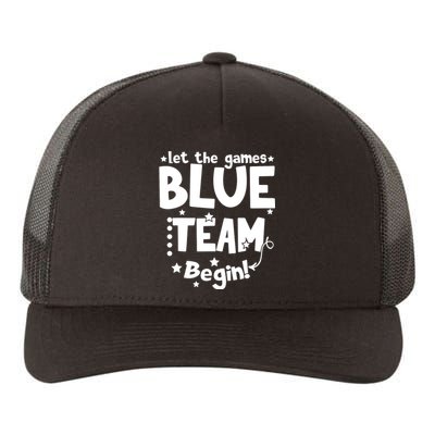 Blue Team Let The Games Begin Field Trip Day Yupoong Adult 5-Panel Trucker Hat